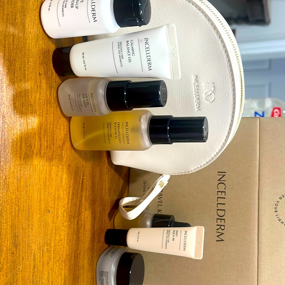 INCELLDERM Korean face care.  Travel kit. New in box.